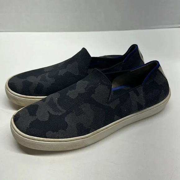 Rothy's Shoes - Rothys Sneakers Slip On Washable Shoes Camo Camouflage Gray Black Women Size 9.5